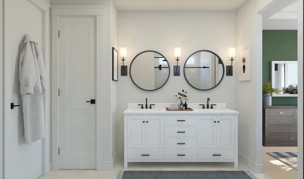 Heath Golf and Yacht VIllas Seagrove Primary Bath Farmhouse Palette 1 Level 2 Industrial Farmhouse