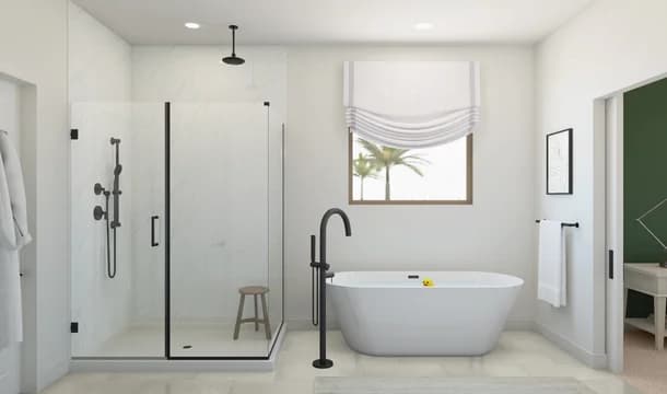 Arosa Primary Bath Plus Tub Farmhouse Palette 1 Level 1 Industrial Farmhouse