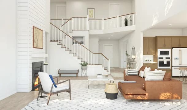 Occoquan Overlook Richmond Great Room Farmhouse Palette 5 Level 3 Industrial Farmhouse