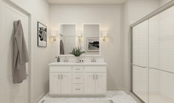 Adriatic Primary Bath Loft Palette 5 Aspire Black and White Loft