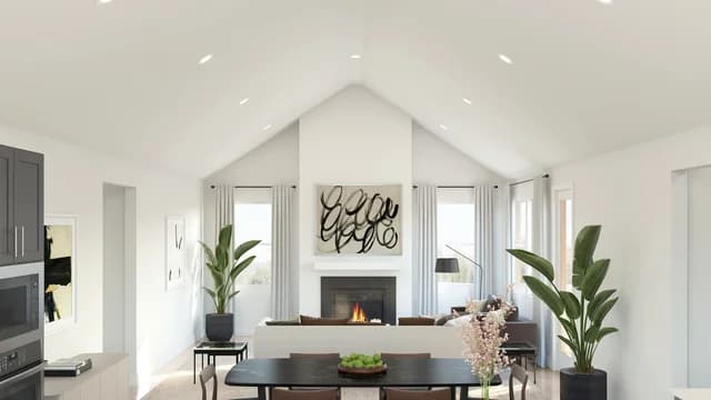 Timberbrook Tacoma II Great Room Loft Palette 4 Level 1 Black and White Loft