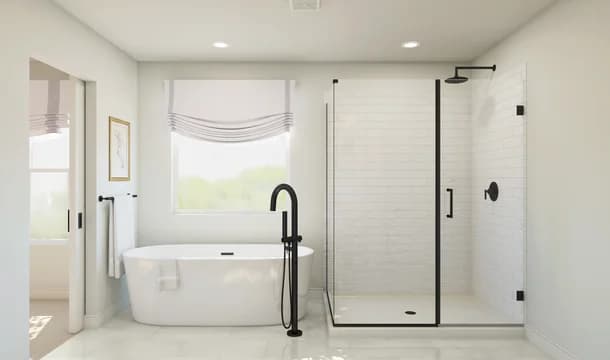 Woodfield Baltic Primary Bath Farmhouse Palette 1 Level 1 Traditional Farmhouse