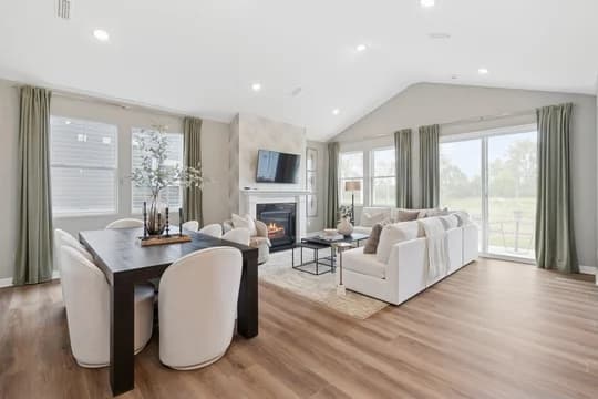 Four Seasons at Addison Farms Poitier ESP Great Room Classic Palette 1 and 3 Level 1