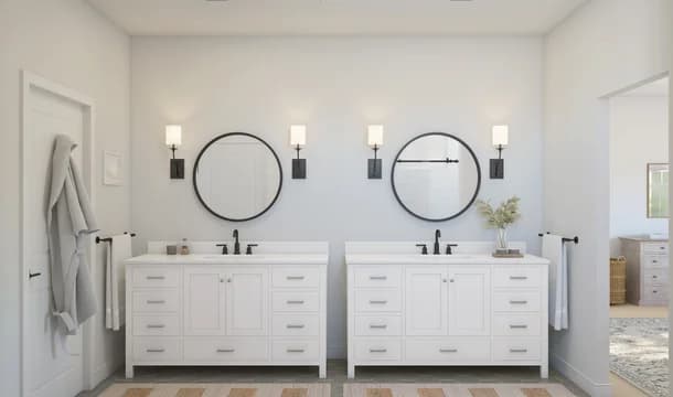 Four Seasons at Easton Bogart Primary Bath Farmhouse Palette 3 Level 1 Traditional Farmhouse