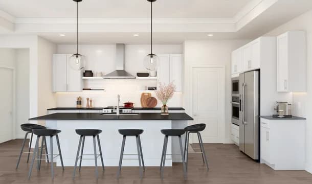 Kerr Kitchen Loft Palette 3 Level 1 Black and White Loft