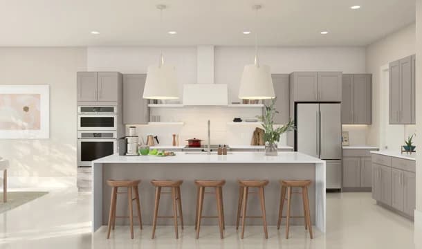 Parkside at Tuttle Royale Rhodes II Kitchen Loft Palette 1 Level 3 Coastal Loft