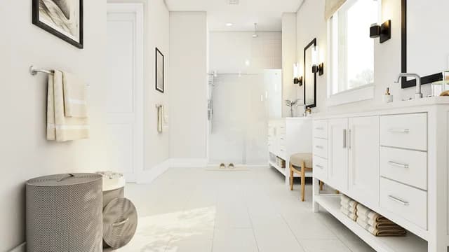 Primary Bath Shower Dallas Monterra Frankfurt SPEC 2 Base Palette 1 Furnished