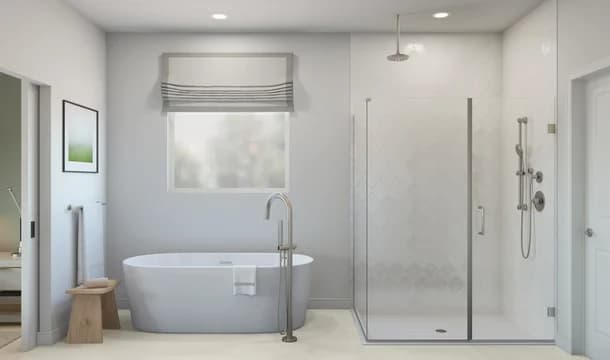 Evora Primary Bath Plus Tub Classic Palette 1 Level 1 Modern Classic