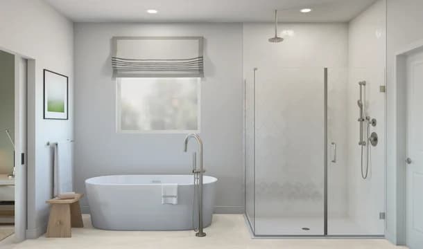 Evora Primary Bath Plus Tub Classic Palette 4 Level 1 Modern Classic