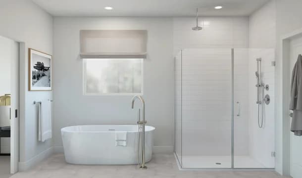 Evora Primary Bath Plus Tub Loft Palette 2 Level 1 Black and White Loft