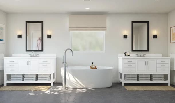 Rosewood at The Estates Brisbane Primary Bath Loft Palette 3 Level 1 Coastal Loft