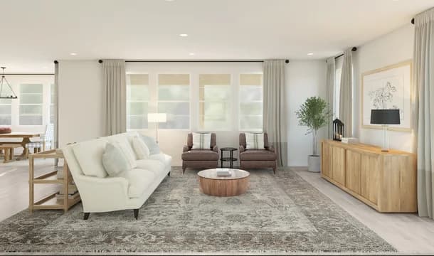 Rosewood at The Estates Macon II Great Room Farmhouse Palette 4 Level 1 Traditional Farmhouse