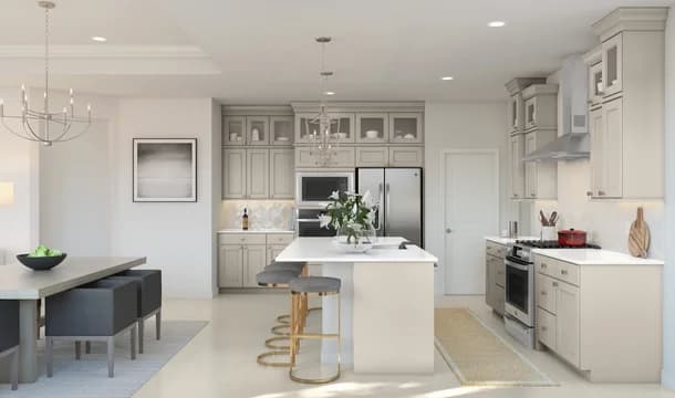 Bergamo Spring Lake Kitchen Classic Palette 1 Level 1 Coastal Farmhouse