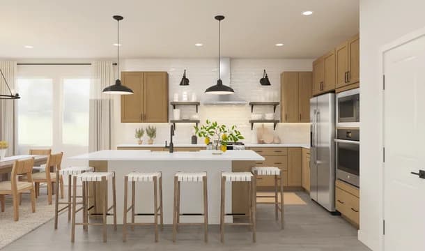 Bergamo Spanish Cedar Kitchen Farmhouse Palette 5 Level 1 Coastal Farmhouse