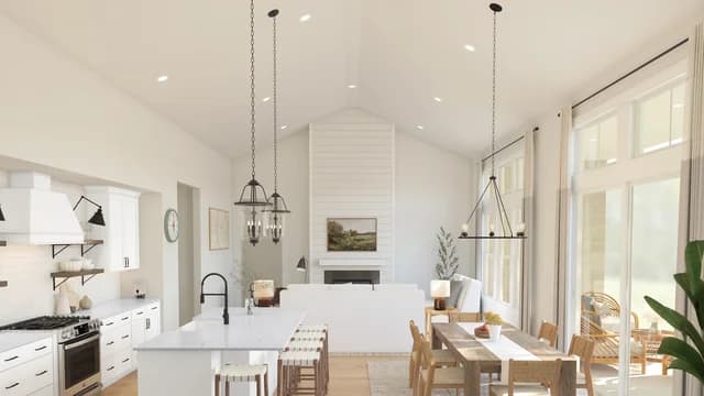 Four Seasons at Scenic Harbor Aberdeen II Kitchen Farmhouse Palette 5 Level 3 Coastal Farmhouse