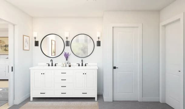 Luna Bella at Plumas Lake Faro Primary Bath Farmhouse Palette 3 Level 1 European Farmhouse