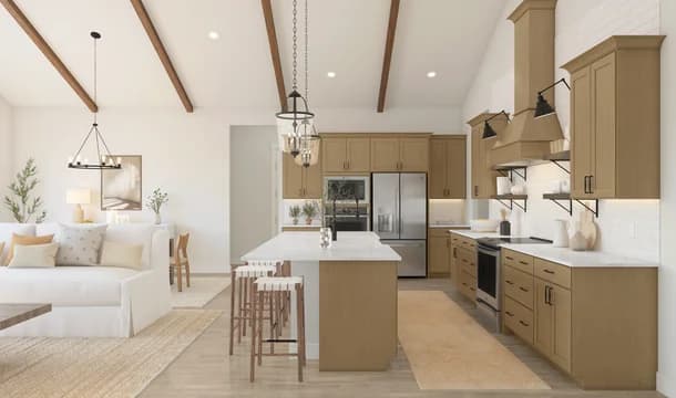 Cypress at The Fairways Aegean ESP Kitchen Farmhouse Palette 5 Level 2 Coastal Farmhouse