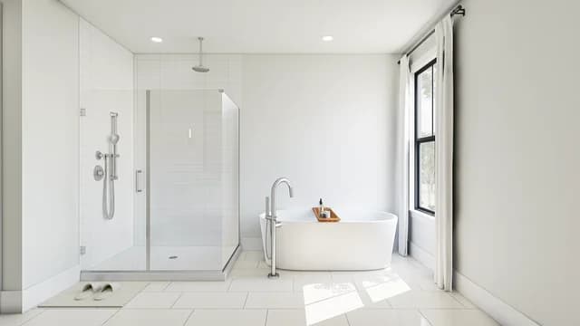 Primary Bath SHW Arizona Aria at Silverstone Avalon II SPEC 3 Base Palette 6 Furnished