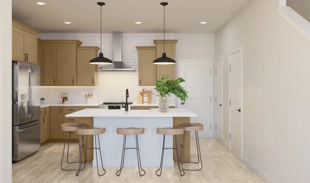 Lofts at Gambrill Glenn Maywood II Kitchen Farmhouse Palette 5 Level 1 Industrial Farmhouse