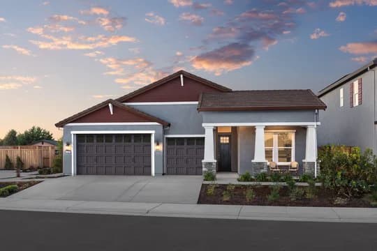 Cypress at The Fairways Aegean ESP Craftsman Exterior Elevation Loft Palette 6 Level 2