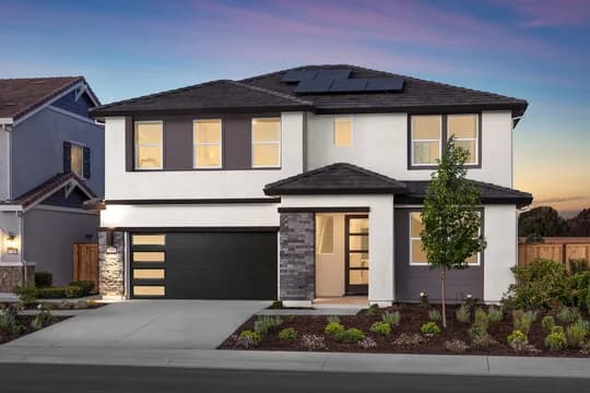Ironwood at The Fairways Water Lily II Contemporary Exterior Elevation Loft Palette 3 Level 1