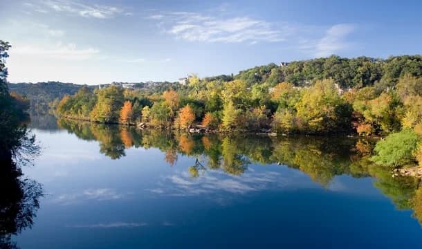 River with Trees During Fall