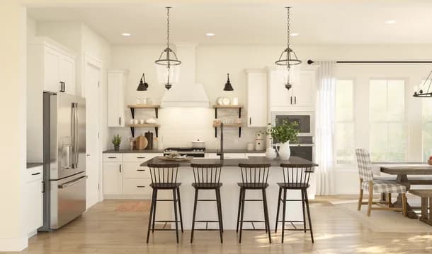98179 Heritage Park Asheville Kitchen Farmhouse Palette 1 Level 2 Traditional - Farmhouse