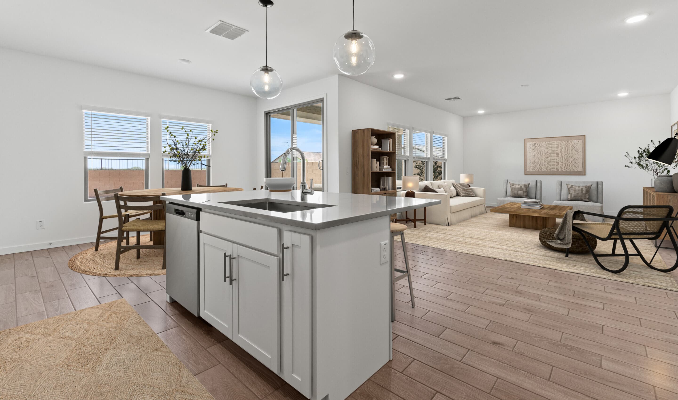 Kitchen overlooking great room