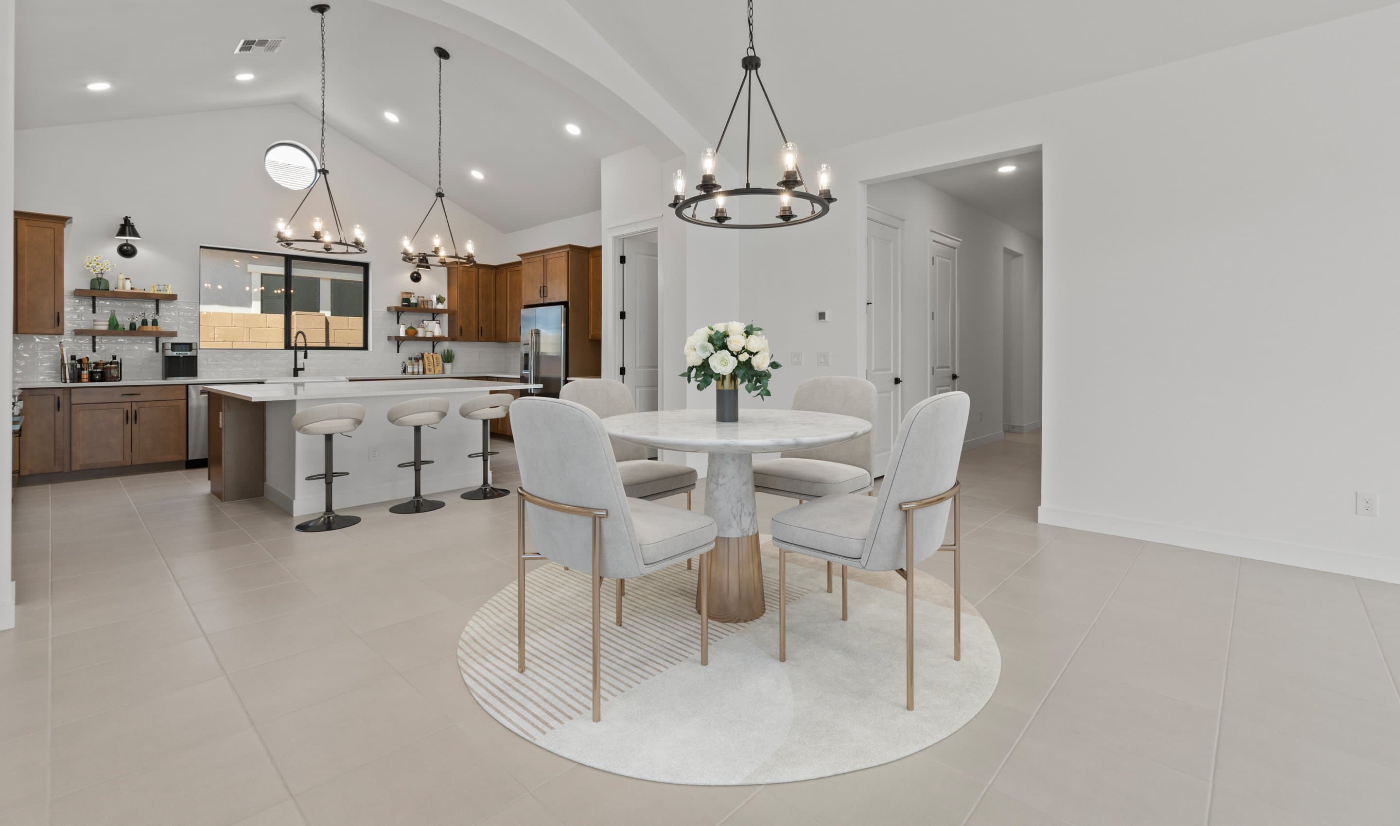 Soaring vaulted ceiling
